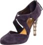 Miu Pre-owned Suede heels Purple Dames - Thumbnail 1