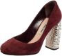 Miu Pre-owned Suede heels Red Dames - Thumbnail 1