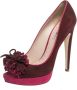 Miu Pre-owned Suede heels Red Dames - Thumbnail 1