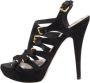 Miu Pre-owned Suede sandals Black Dames - Thumbnail 1