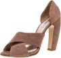 Miu Pre-owned Suede sandals Pink Dames - Thumbnail 1