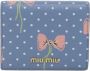Miu Pre-owned Tweedehands Boogprint Leren Portemonnee - Thumbnail 1