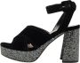 Miu Pre-owned Velvet sandals Black Dames - Thumbnail 1