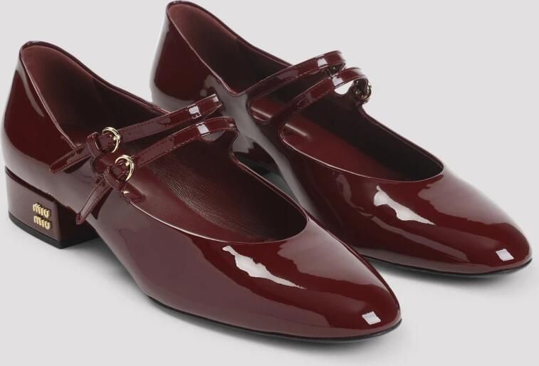 Miu Pumps van Kalfsleer met Lak - Foto 2