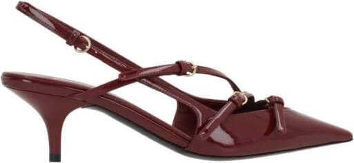 Miu Rode Lakleren Slingback Hakken