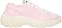 Miu Roze Logo Stoffen Sneakers - Thumbnail 1