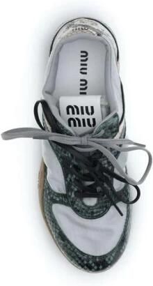 Miu Rubberen Athletic Sneakers met Gedempte Zool - Foto 2