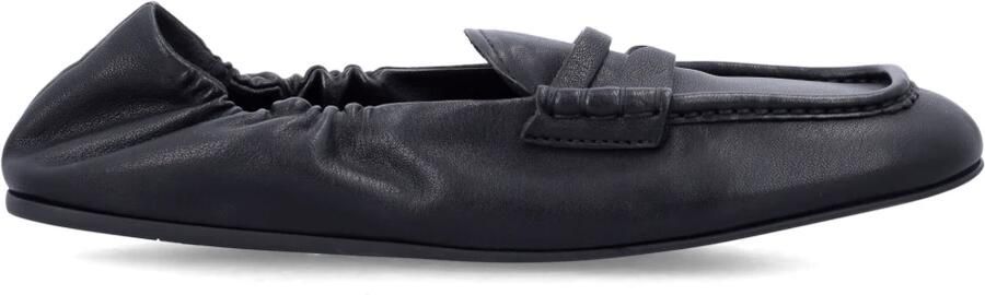 Miu Ruches Nappa Leren Loafers