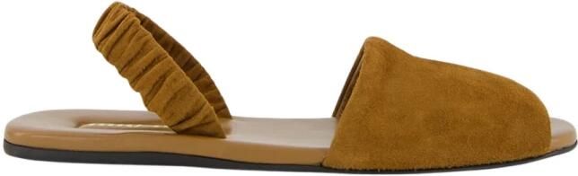 Miu Ruches Nappa Leren Sandalen