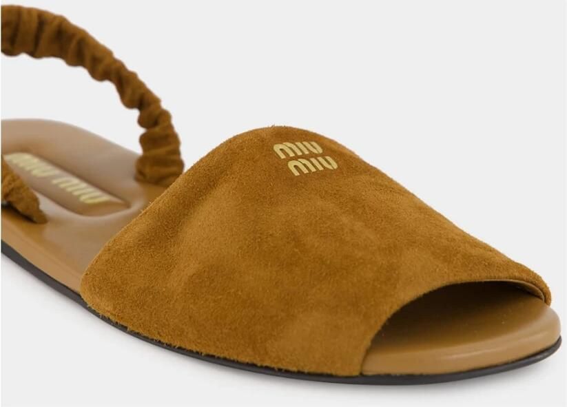 Miu Ruches Nappa Leren Sandalen - Foto 2