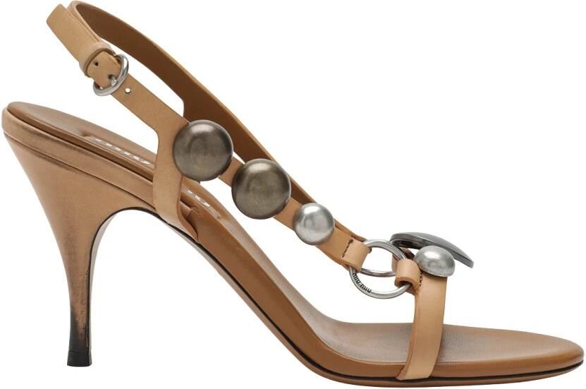 Miu Leren Sandalen