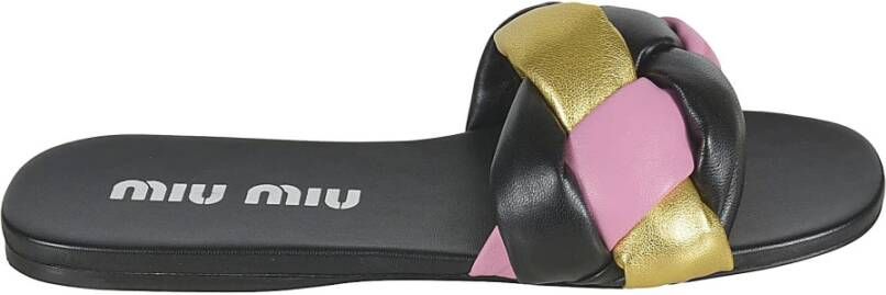 Miu Czarny Sandalen Stijlvol en Trendy Black Dames
