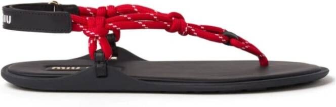 Miu Sandals Red Dames