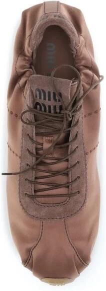 Miu Satin Plume Sneakers - Foto 2