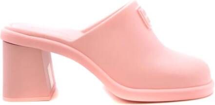 Miu Stijlvolle Sabot Schoenen Pink Dames