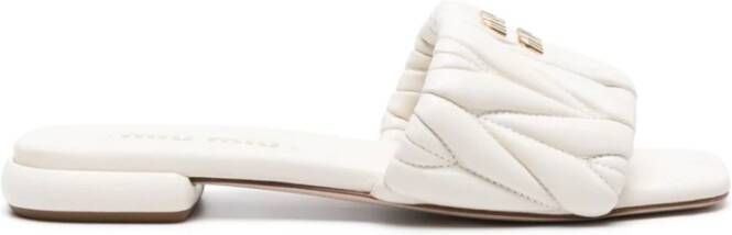 Miu Stijlvolle Sandalen White Dames