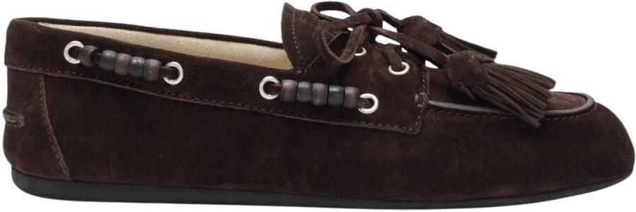 Miu Suede Deck Moccasin