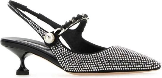 Miu Versierde Slingback Kitten Heel Pumps - Foto 2
