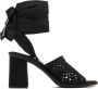 Miu Veterschoen Stoffen Sandalen Zwart Dames - Thumbnail 1