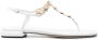 Miu Witte Leren Sandalen met Strass White Dames - Thumbnail 1