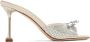 Miu Slippers & Mules Leather Crystals Mules in zilver - Thumbnail 1
