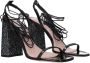 Miu Zwarte Lakleren Vetersandalen - Thumbnail 1