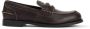 Miu Zwarte leren Penny Loafers met metalen orna t - Thumbnail 1