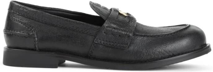Miu Zwarte Loafer Schoenen Elegante Stijl