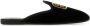 Miu Geborduurde Slip-On Muiltjes Velvet Effect Black Dames - Thumbnail 4
