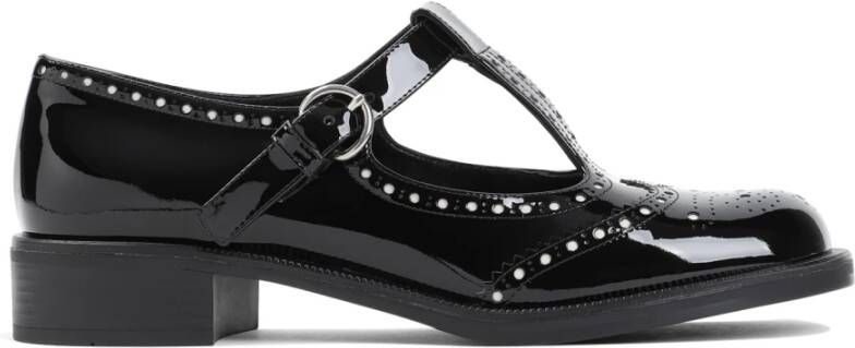 Miu Zwarte Veterschoenen Verhogen Stijl