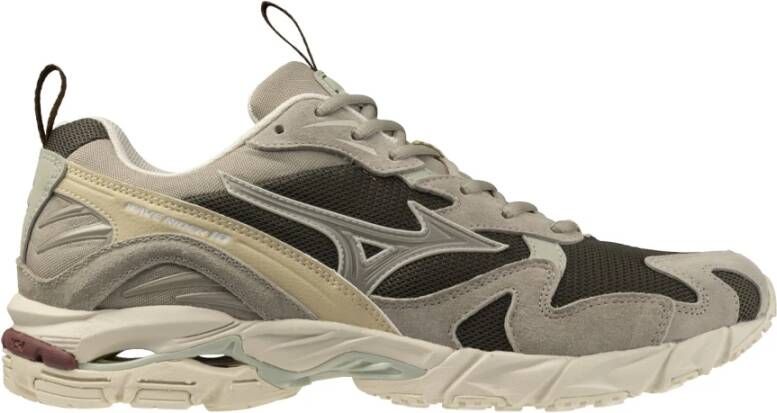 Mizuno WAVE RIDER 10 Beluga Kaki Suede Lage sneakers Unisex