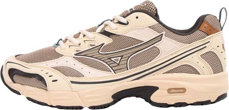 Mizuno Beige Sneakers voor Stijlvol Comfort