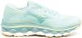Mizuno Blauwe Gebreide Sneakers met Geperste Details Blue Dames - Thumbnail 1
