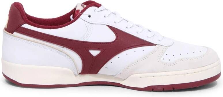 Mizuno City Shoes White Burgundy Sneakers