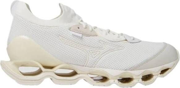 Mizuno Sneakers van Technische Stof met Rubberen Details White Dames