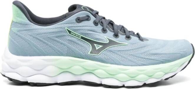Mizuno Blauwe Sneakers met Logo Print