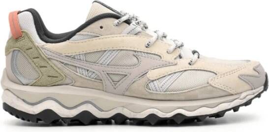 Mizuno Heren Lage Top Wave Mujin Sneakers Beige Heren