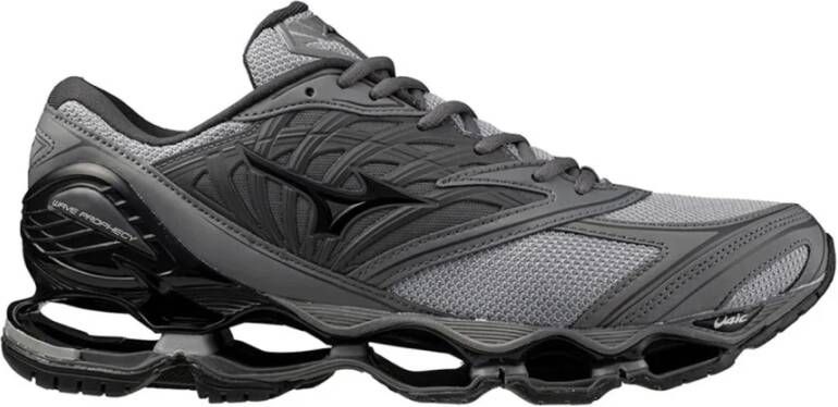 Mizuno Leren Sneakers met Infinity Wave Technologie