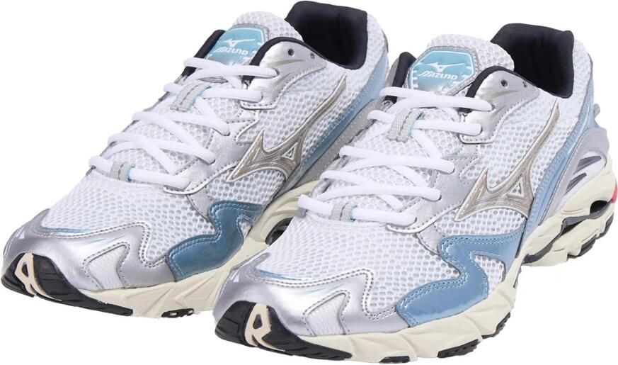 Mizuno Blauwe sneakers met lichtblauwe accenten