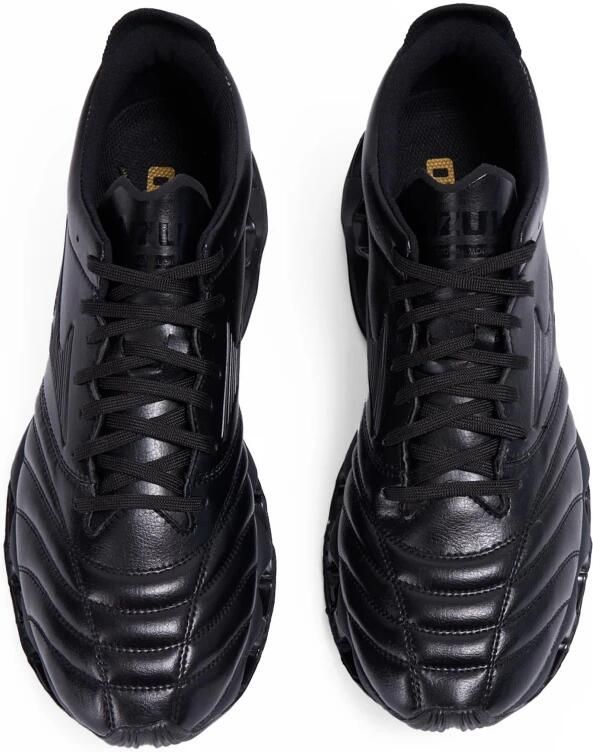 Mizuno Gewatteerde Zwarte Sneakers met Wave Technologie