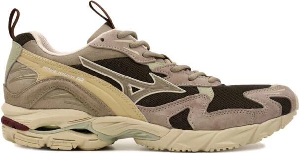 MIZUNO Lage Sneakers Heren Wave Rider 10 Premium Heren Suède Beige