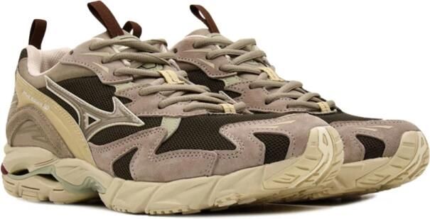 MIZUNO Lage Sneakers Heren Wave Rider 10 Premium Heren Suède Beige - Foto 2