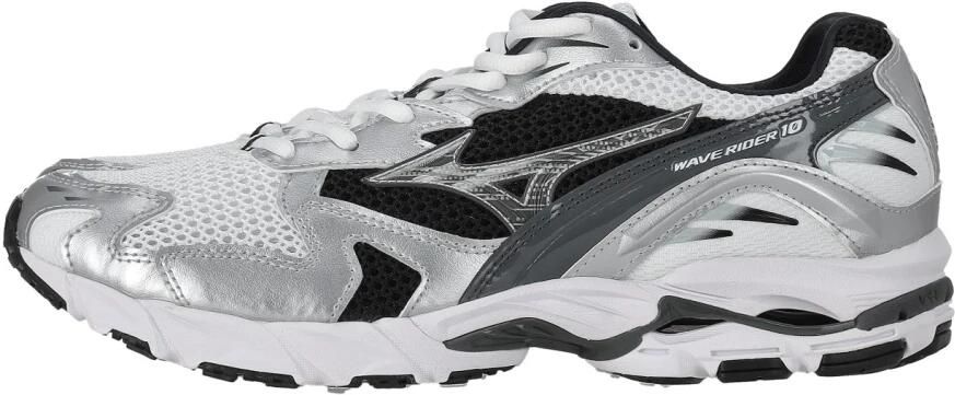 Mizuno Wave Rider 10 Wit Zwart Zilver
