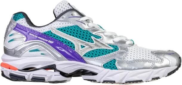 MIZUNO Lage Sneakers Heren Wave Rider 10 Sport Leatherlook Wit - Foto 3