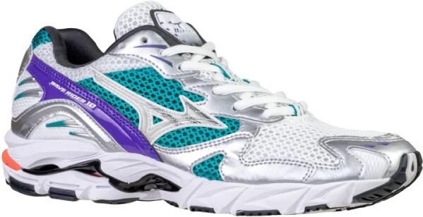 MIZUNO Lage Sneakers Heren Wave Rider 10 Sport Leatherlook Wit - Foto 5
