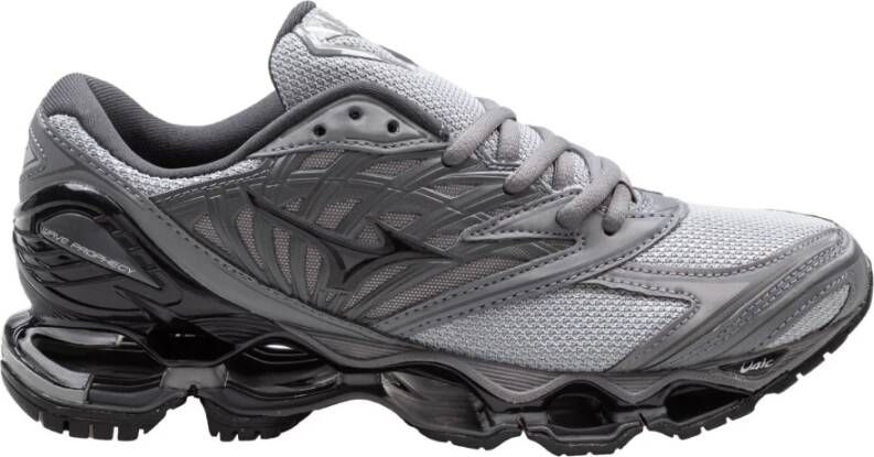 Mizuno Profetie LS Mesh Leren Sneakers Grijs