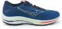 Mizuno Wave Rider 25 Men Sportschoenen blauw roze wit - Thumbnail 5