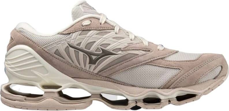 Mizuno Wave Prophecy LS Beige White Sneaker Beige Heren