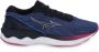 Mizuno Wave Skyrise 3 Dames Sportschoenen Hardlopen Weg blauw zilver - Thumbnail 1