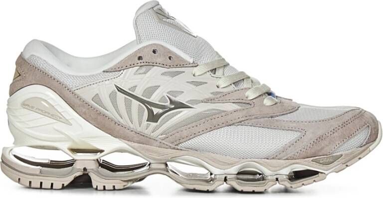 Mizuno Wave Prophecy LS Beige White Sneaker Beige Heren